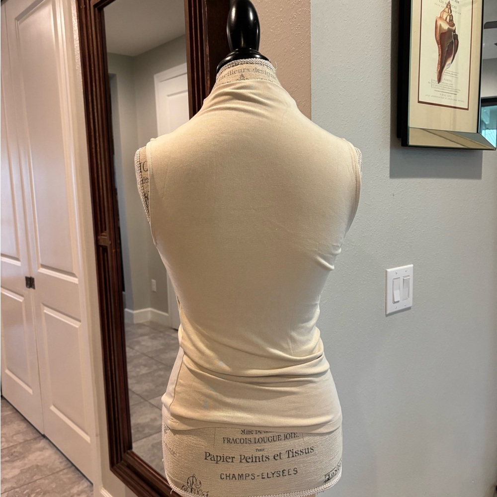 Zara Cotton Modal Top - ECRU - Picture 3 of 5